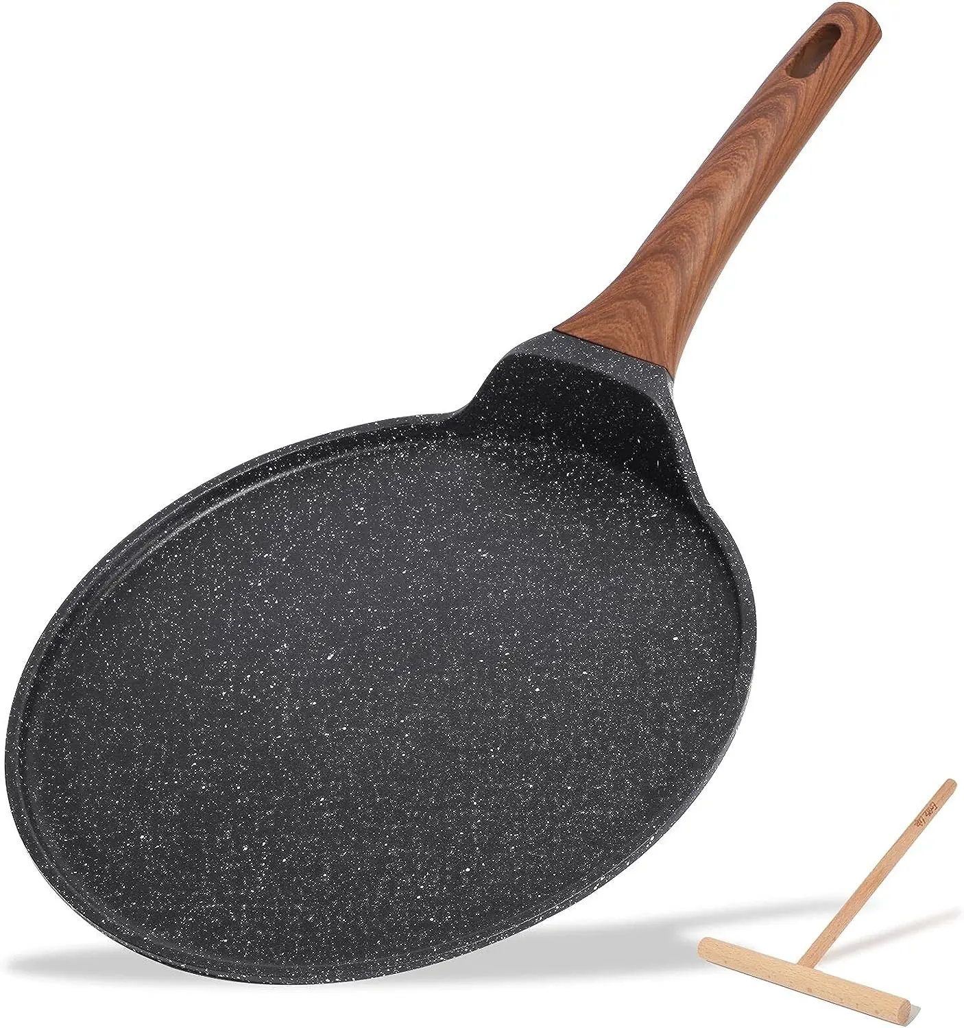 Плоская сковорода с гранитным покрытием Tawa Dosa Tortilla антипригарным крепом разбрасывателем