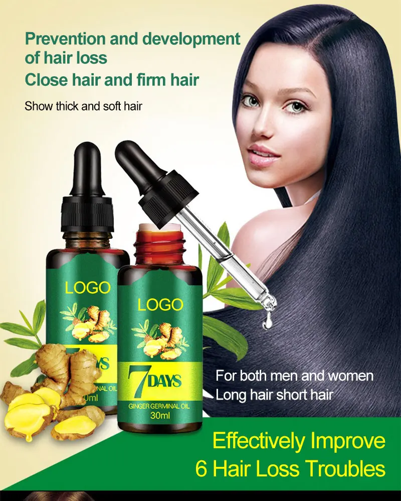 private label hair growth oil best hair growth Ginger Germinal Oil Bald Hair Growth serum