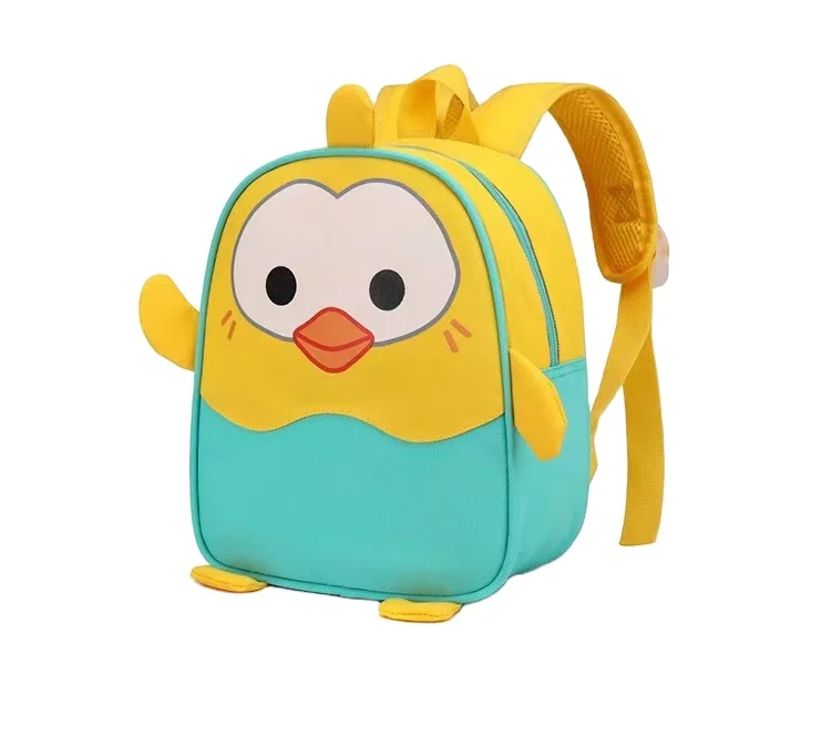 Hengde China New Fashion Shop Recommend Cute 420D Mini School Backpack Bird Cartoon School Bag Wholesale School Bags For Kids