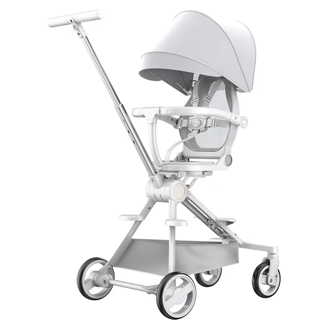 High Landscape Lightweight Portable Folding Baby Stroller Multi-Functional Soft Travel System Alloy Frame EVA Baby Strollers