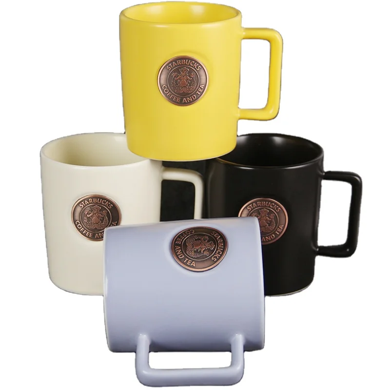 Stylish Hot-Selling 14 OZ Ceramic Cup Collector Series Large Milk Mug Classic Style With Handle Purchase Agent Staurbuckes Cup