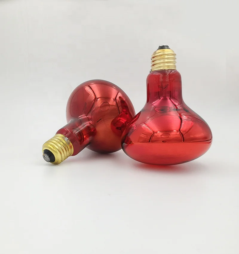 Energy Saving 230V E27 heating lamp 60W/75W/100W 150W Infrared Bulb Halogen Light for poultry farming therapy with CE RoHS ETL