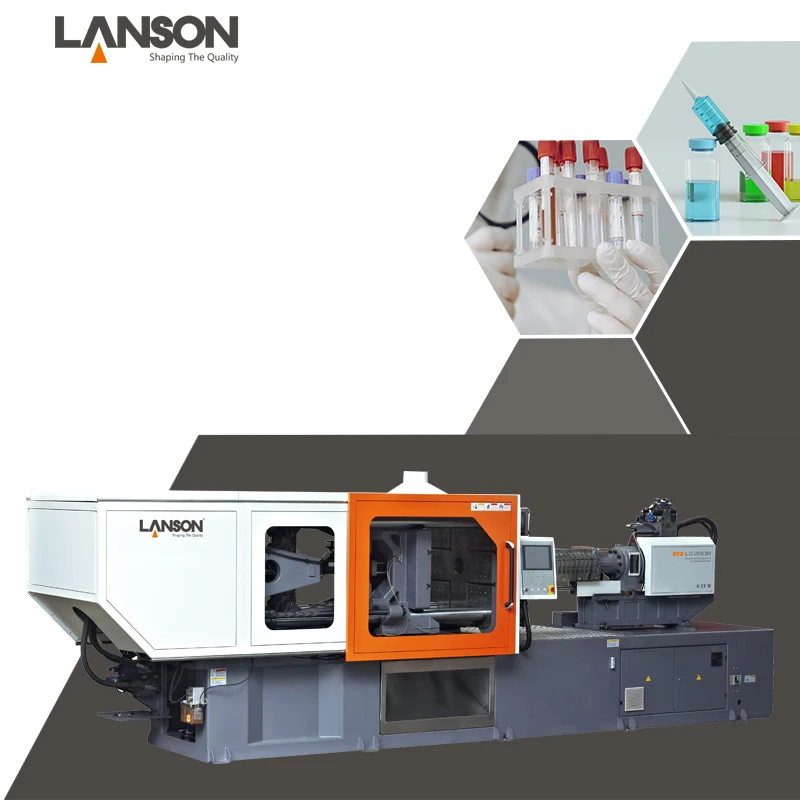 LANSON automatic plastic iml injection moulding making medical disposable syringe injection molding machine