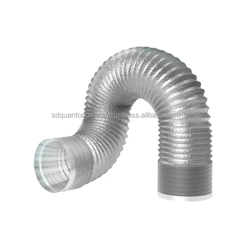Manufacturer sells 200mm customized smoke exhaust pipe fiberglass cloth telescopic smoke exhaust ventilation hose