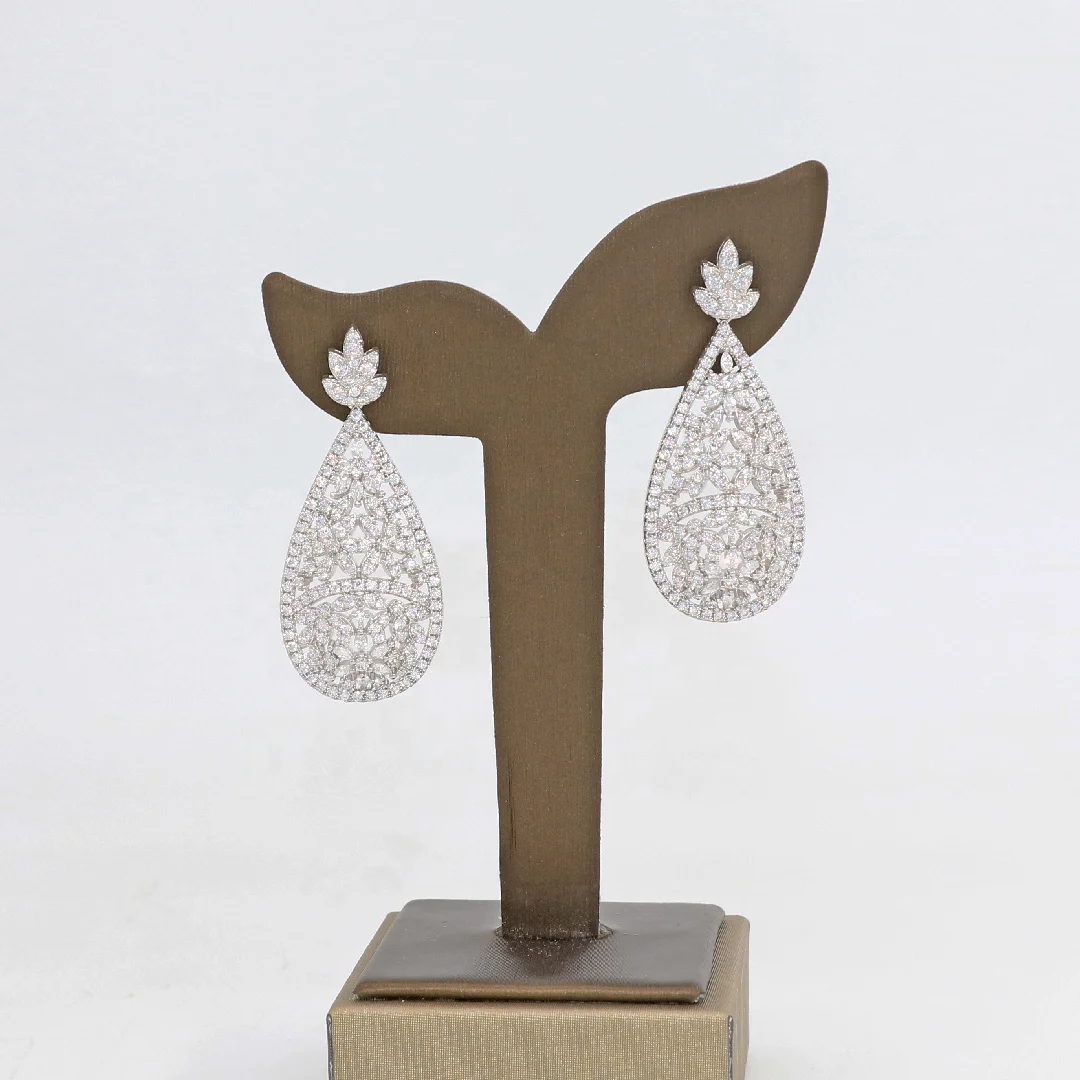 
Bedazzled jewelry supplies china wholesale copper women luxury jewellery rhodium plated bridal wedding jewelry set 