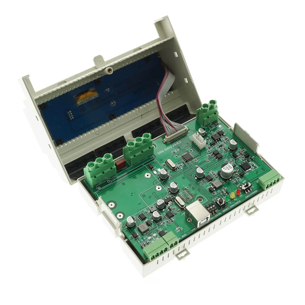 DALI Bus Dimmer UL94 V0 Din Rail Dimming Control Module