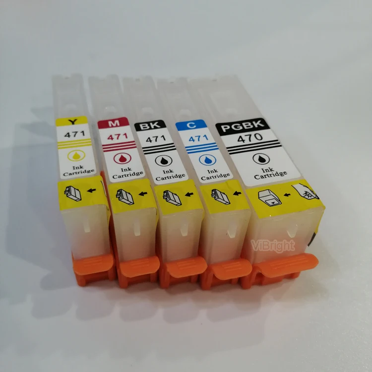 PGI470 471Refillable Ink Cartridge For Canon MG6840/ MG5740 Printer with ARC Auto Reset chip  ink cartridge wholesale
