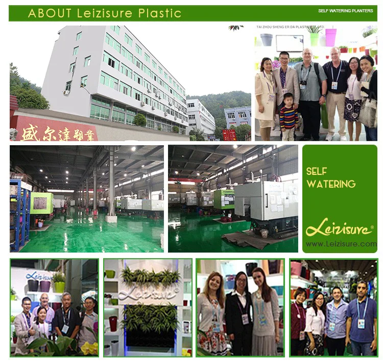 HUAZHAI Hanging Balcony Garden Planter Rail Creative Rectangular Box Pots Colgantes Macetas Hanging Desktop Plastic Flower Pot