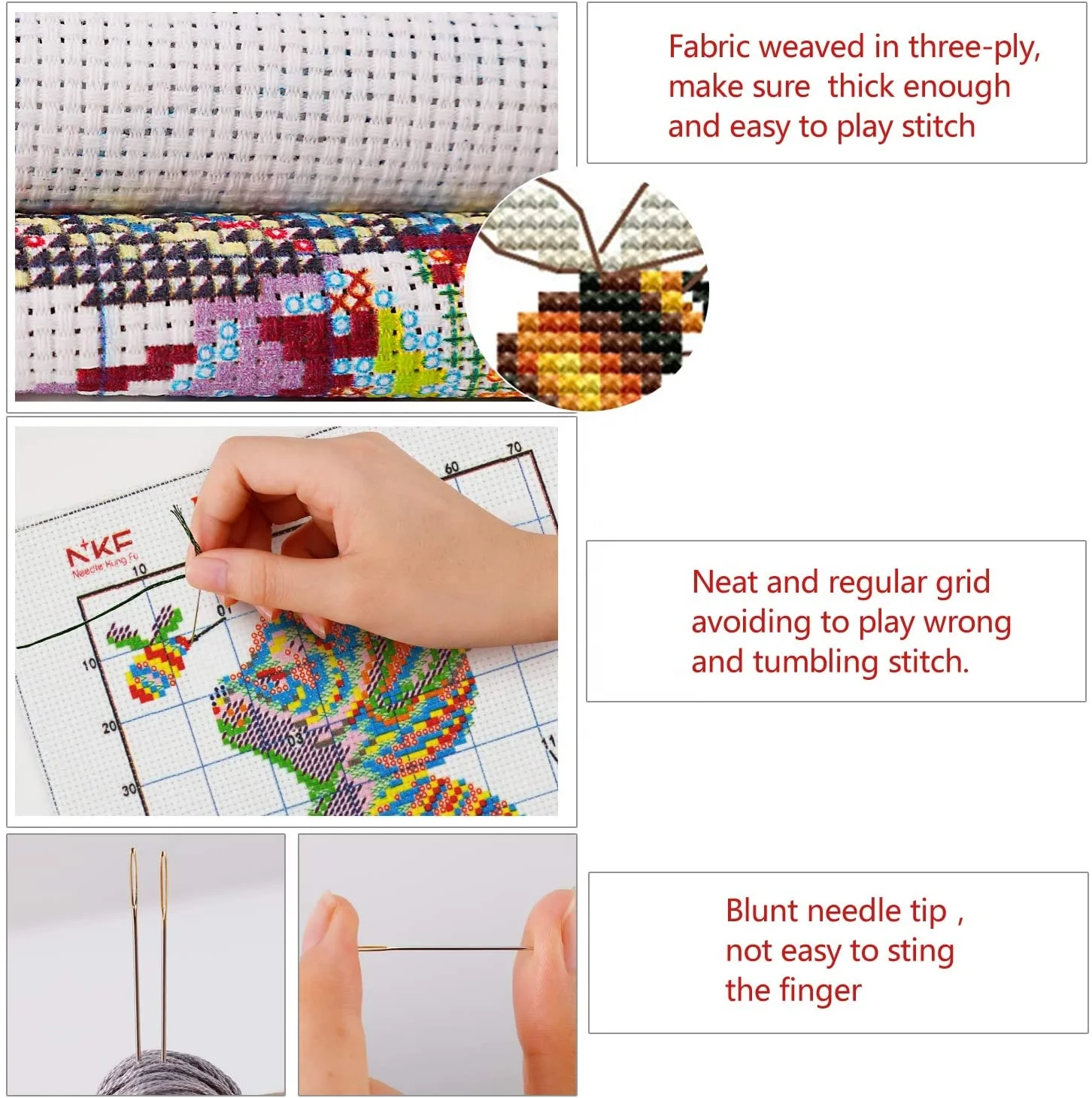 
Hot selling Stamped Cross Stitch Kits Counted Kit Cross Stitching Pattern for Home Decor 