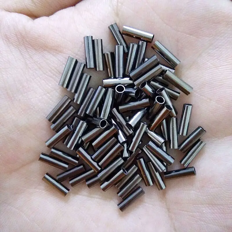 DORISEA Single Barrel Fishing Crimp Sleeves Copper Tube Connector Tool Size 0.6-3.0mm