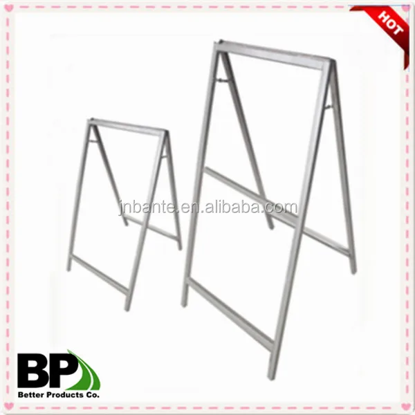 Painted Metal Sign A Frame Promotional Outdoor Advertising Pavement Sign Poster Stand
