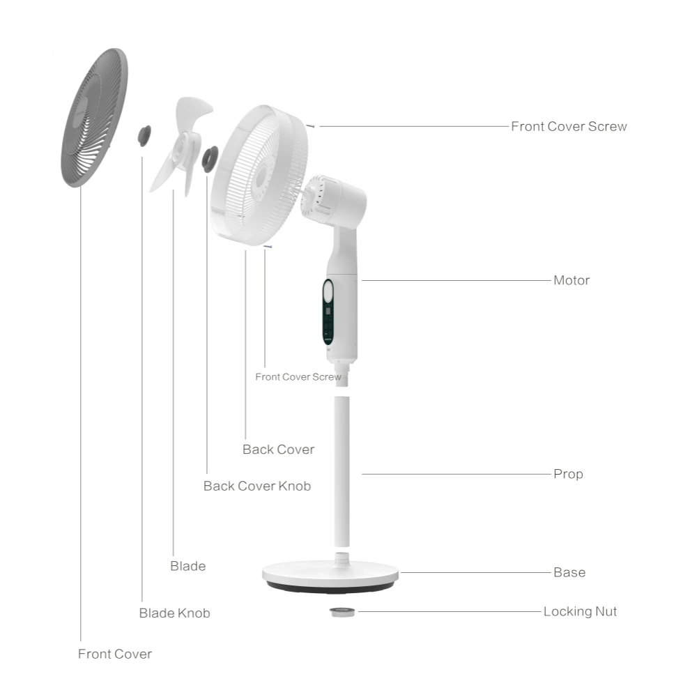 Solar Fan With Solar Panel DC Solar Air Circulation Fan Lithium Battery Solar Fans