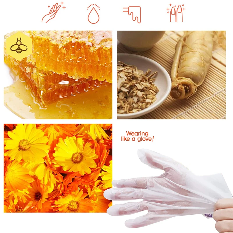 Hand Skin Care Hand Mask Fragrance-free Smoothing & Whitening and Orchid & Chamomile Moisturizing Hand Masks Gloves