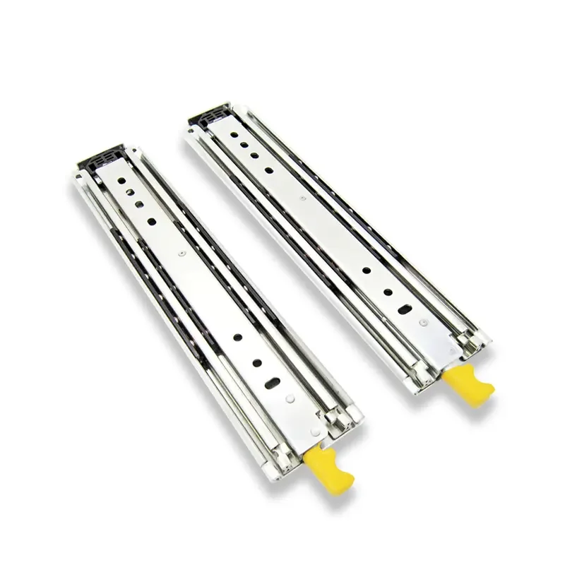 CS2076LK 76mm 225KG load rated long drawer slide Heavy duty lock drawer slide expansion guide