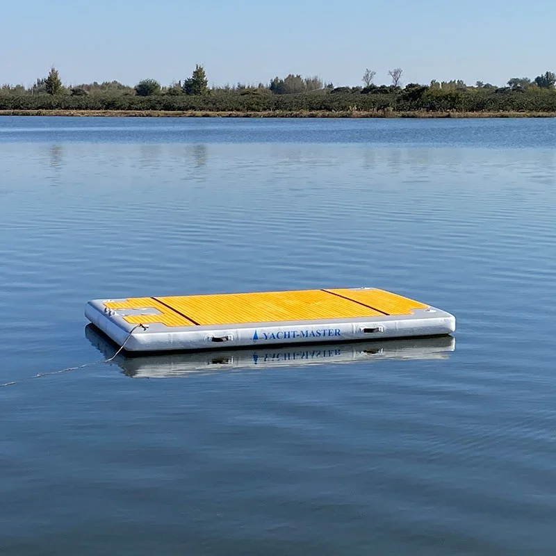 Надувной плавающий Понтонный рыболовный остров для водных игр