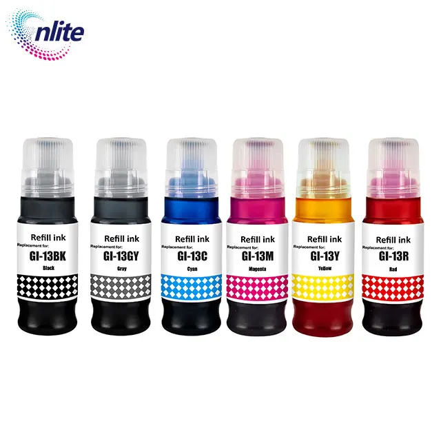 Premium Compatible Color GI 13 GI-13 Bulk Bottle Refill Ink For Canon PIXMA G510 G610 Printer GI13 Ink
