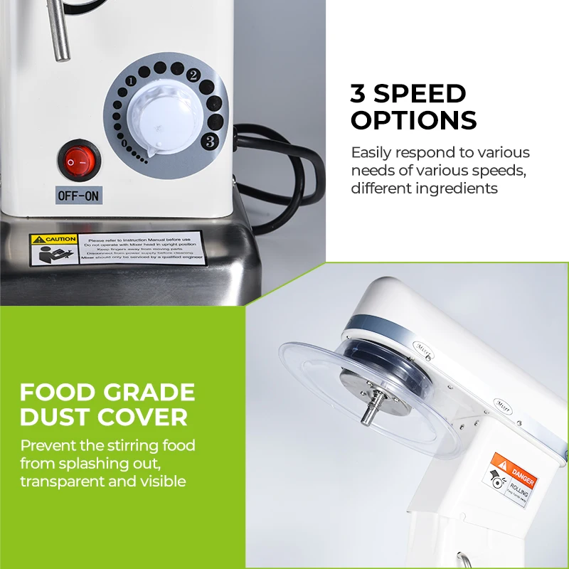 Hot sell kitchen machine stand mixer 4.5L 5.5L 7L 10L stainless steel bowl Electric Stand Mixer for baking for commercial mixer