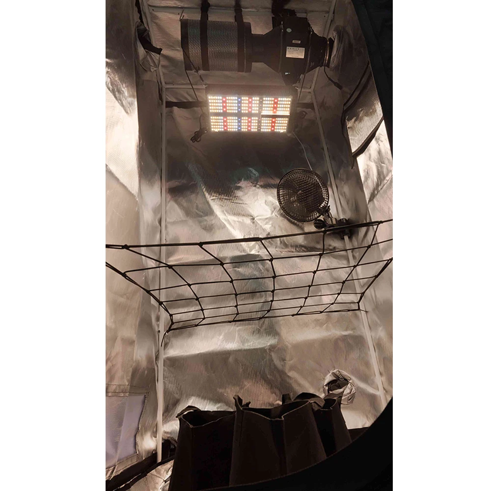 BAVAGREEN Growbox Complete Set 80x80cm 1680D Growing Tent Dimmable Samsung LM301H UV IR LED Smart APP  Air Ventilation System