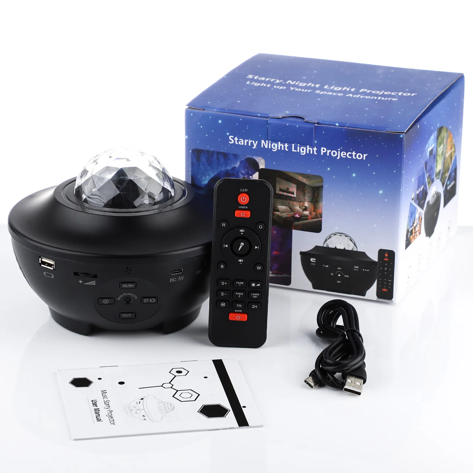 2022 Hot Selling Colorful Light Led Baby Lullaby Pr Aurora Starry Sky 3d Light Anker Nebula Astro Star Projector