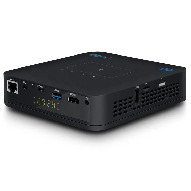 FLYIN Android Smart Mini 1080P 4K DLP 3D 300ANSI Lumens Led Home Theater Projector P15