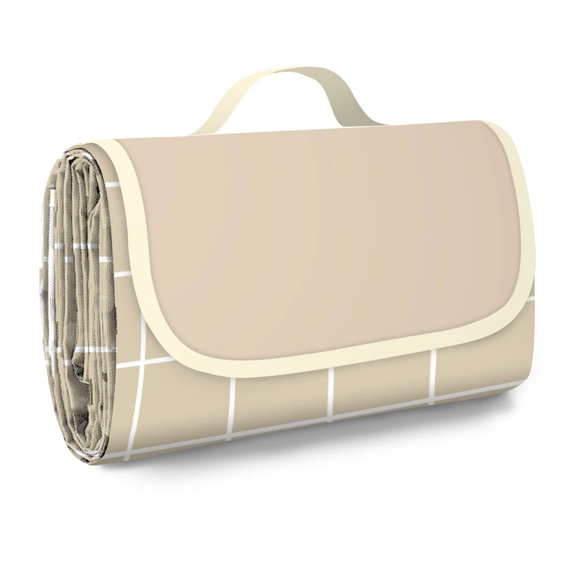 High Quality Outdoor Picnic Mat with Logo Extra Large Beach Picnic Blanket Foldable Lightweight Waterproof Sand Mat