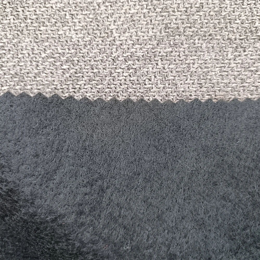 Factory 100% Polyester High Quality Linen Blend Fabric Woven Herringbone Linen Fabric Roll For Sofa Textile