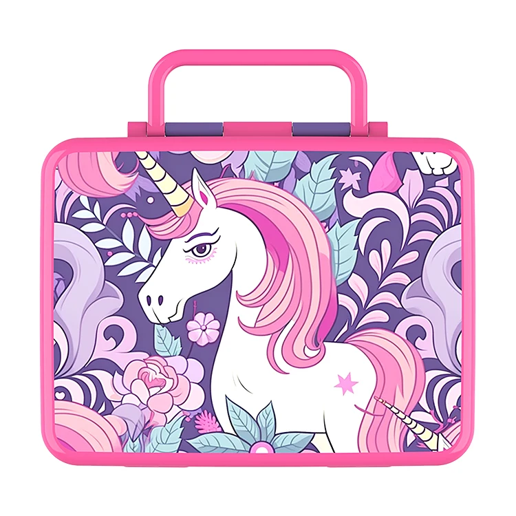 Clamshell sealing 5 compartments lunch bento box for children kids microwave safe dishwasher safe food container