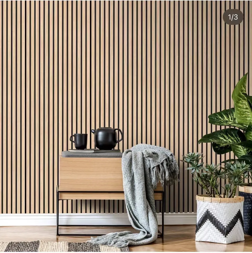 Acoustic Wood Panel Wall Panel for Office Hotel Decorative Polyester Fiber Mass Loaded Vinyl Sound Barrier Insulation Board