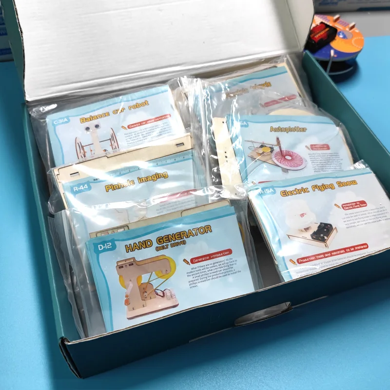 2023 Customized educational Science Fun Wooden Student Kits DIY STEAM Diy Solar STEM Toys