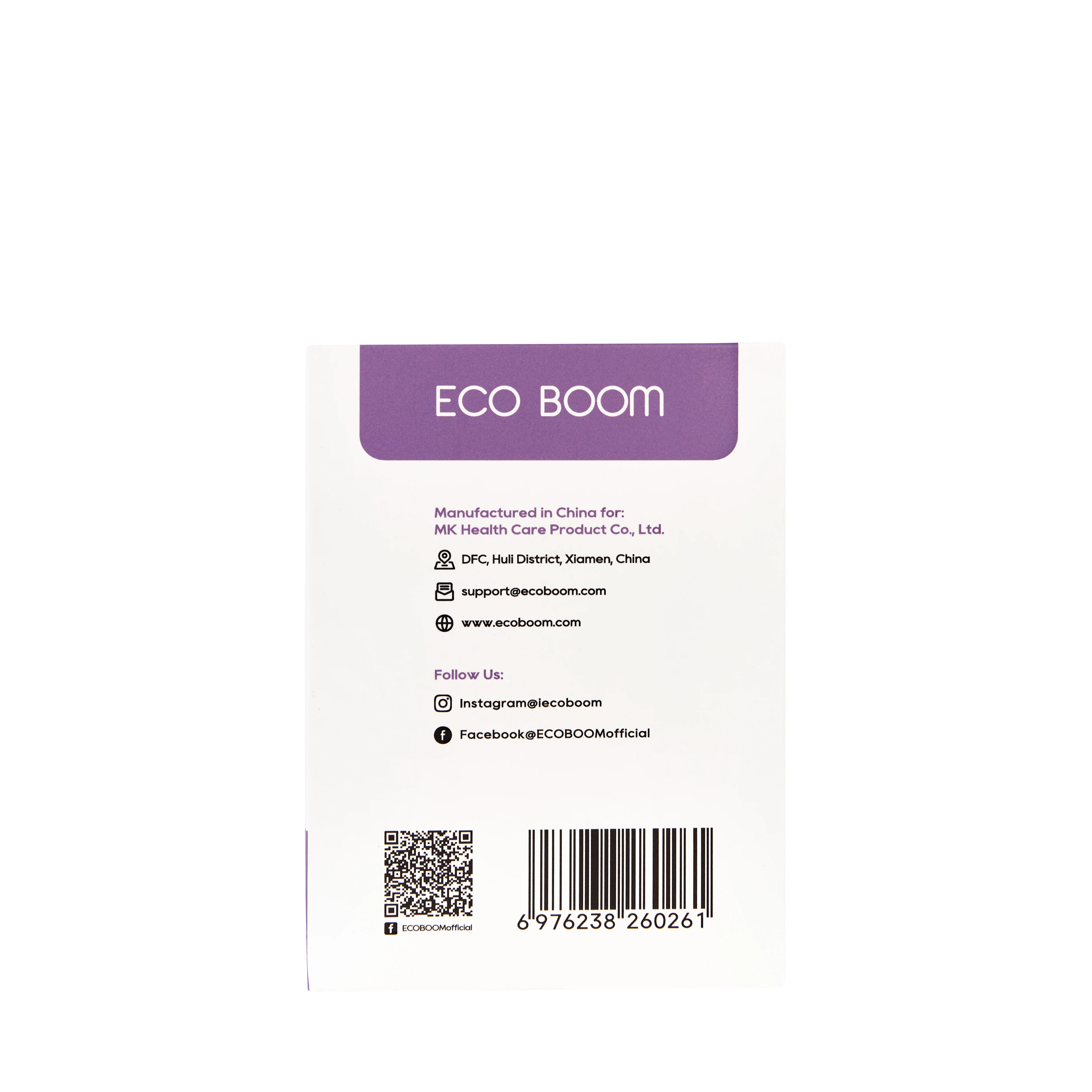 ECO BOOM organic friendly eco ecological chlorine free anti rash agency supplier panty liner bamboo sanitary pad