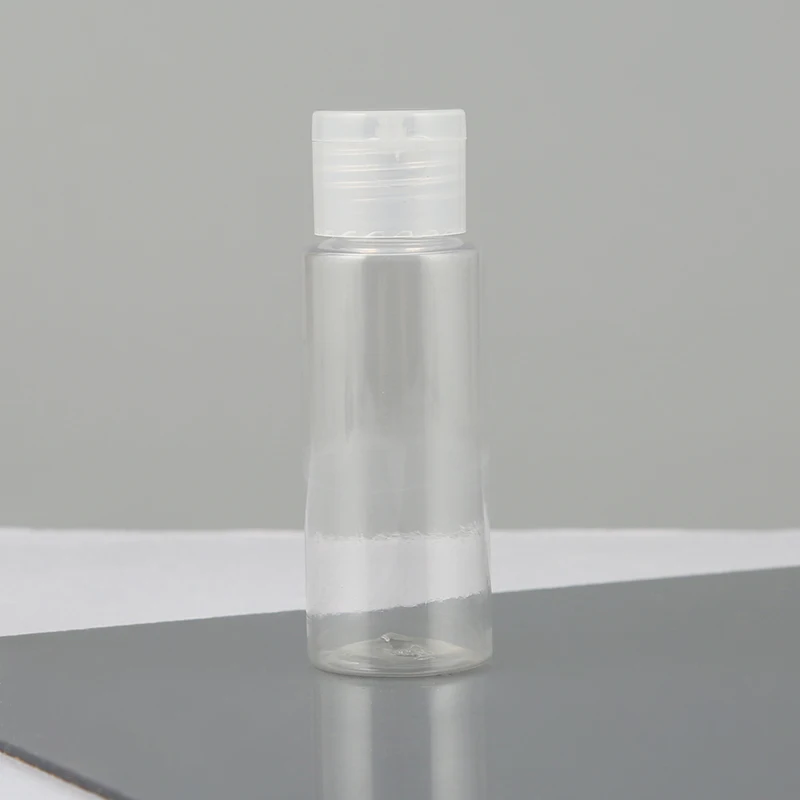 New product transparent plastic bottle with flip cap customized size mini plastic bottles wholesale