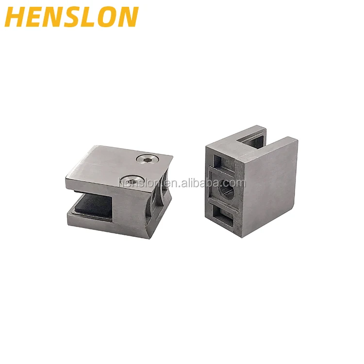 
Square glass clamp for stainless steel stair handrail fittings with flat or arc bottom 7109-7110 
