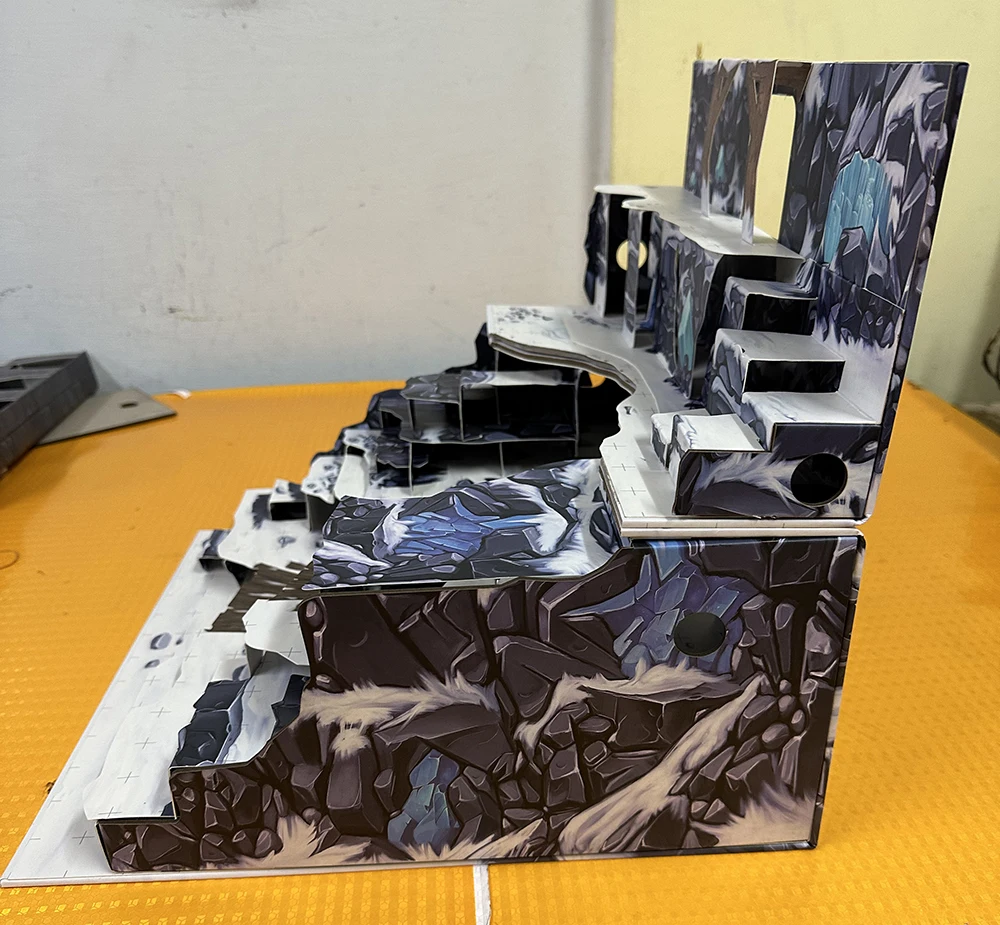 custom Christmas gift puzzle 2D figure 3d die cut paper crafts Terrain for LOL Dungeons and Dragons D&D board RPG game