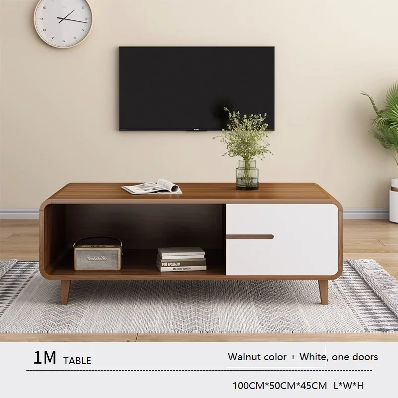 Factory Direct Set of 2 Glass Table Top Coffee Table and TV Console Stand Set Storage Cabinet Living Room Furniture TV Stand