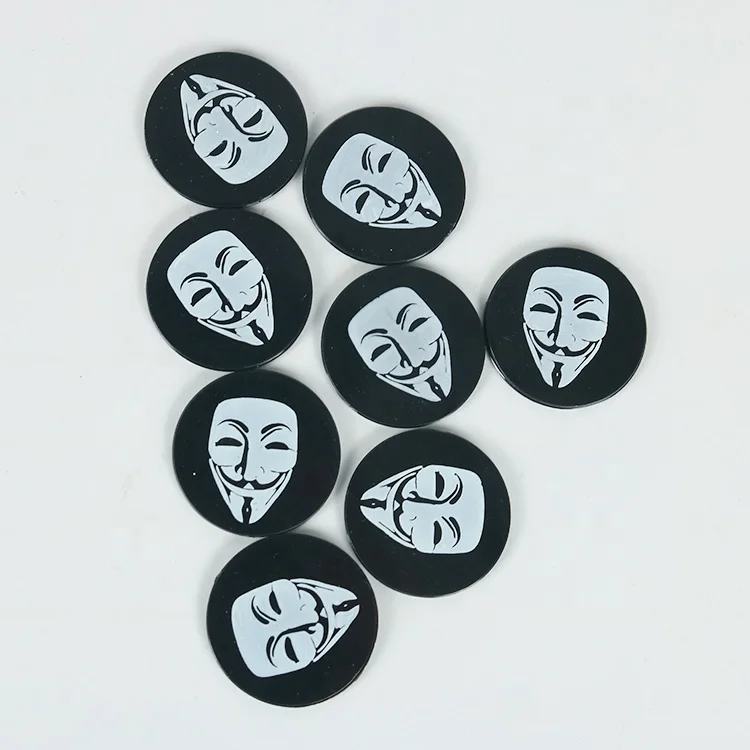 promotional embossed plastic board game trolley token coin