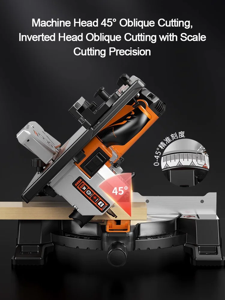 New Design Compound Electric Miter Saw Industrial Precision Circular Sliding Mitre Saw rotary round Electric Tools