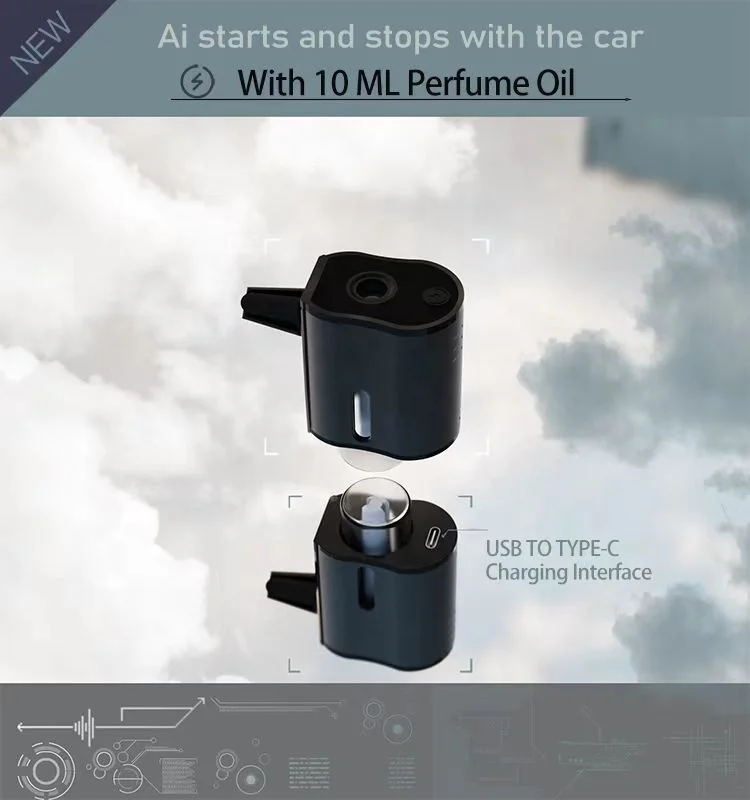 new arrival AI air fresher for car aroma and perfume anywhere and anytime