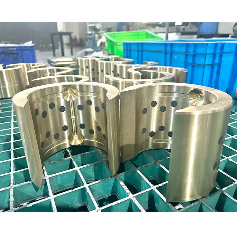 Heavy Load Machinery Spare Parts Self Lubricating Slide Bronze Graphite Bushing Block Plate Washer OEM Parts