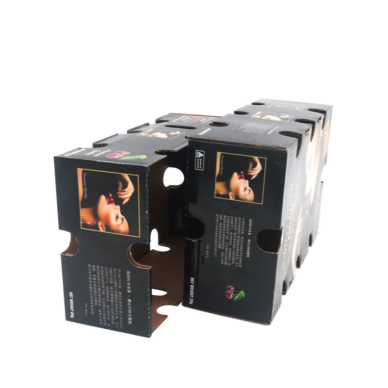  Carton Salad Kraft paper fresh fruit Cardboard Fruit and Vegetable Custom Wholesale Takeaway Dry box Design Corrugated Packaging