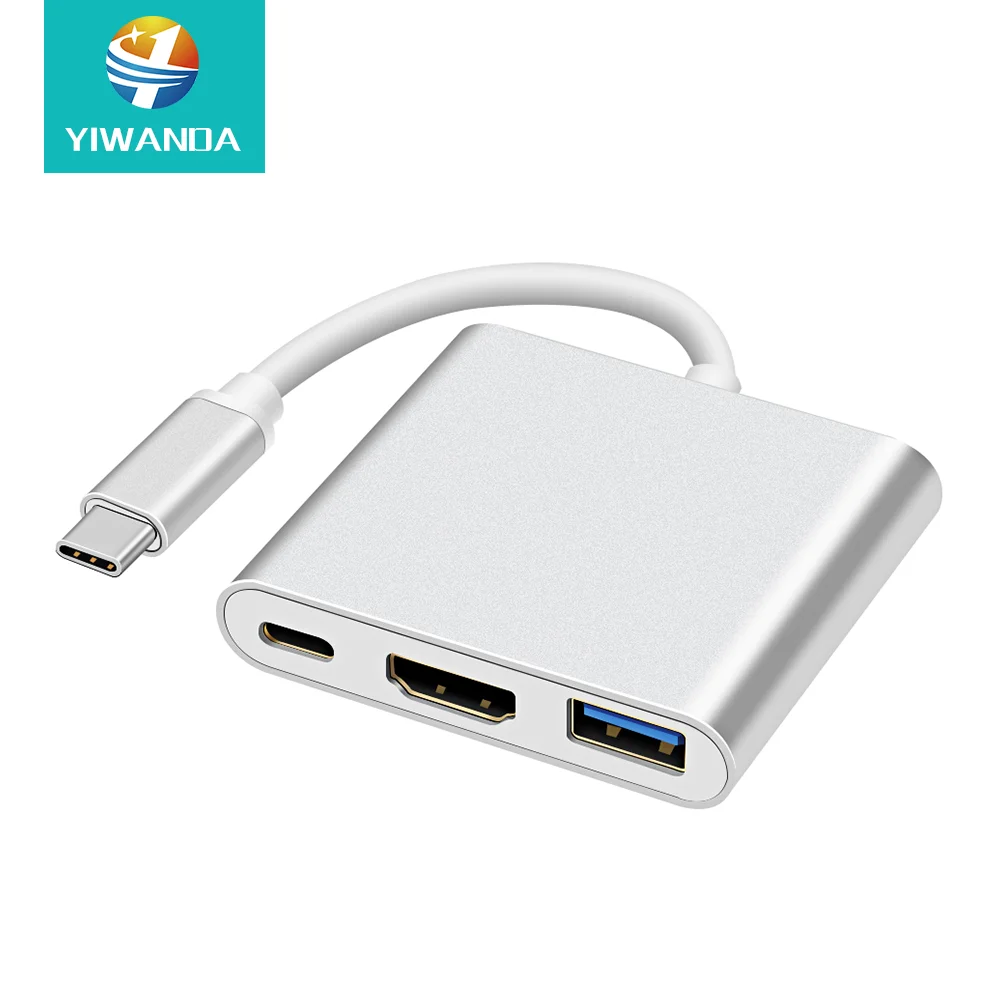 3 в 1 концентратор usb-c к HDMI 4K 60 Гц usb type-c концентратор 3,0 3,1 адаптер usb c концентратор для macbook pro концентратор c