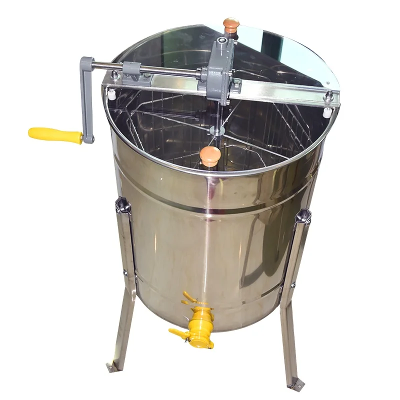 3-4  frame manual self reversal honey extractor (Gear box with brake function, steering  handle)