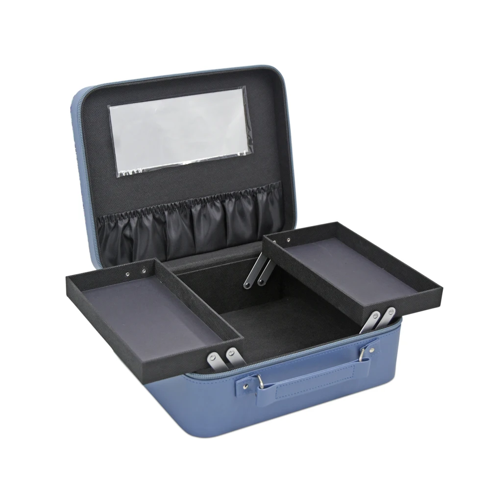 Custom Logo Luxury Cosmetic Organizer Case Women Travel Makeup Cases