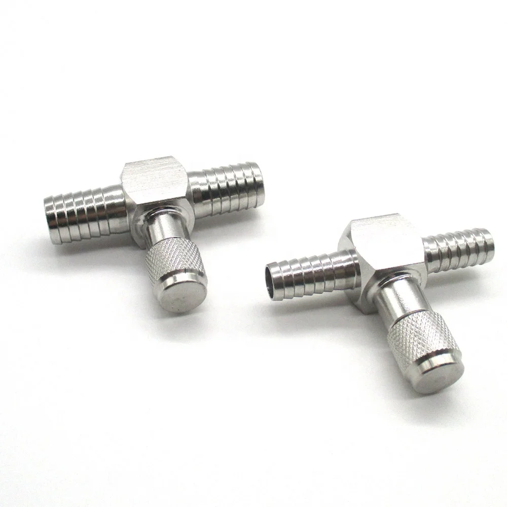 China Factory Producing High-Quality Stainless Steel Two-Way 1/4 Inch Barb Hose Schrader Check Valve