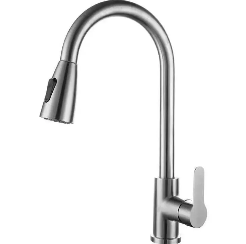 grifo de cocina black kitchen sink faucets stainless steel Brass Kitchen Sink zinc kitchen faucet pull down sprayer cheap