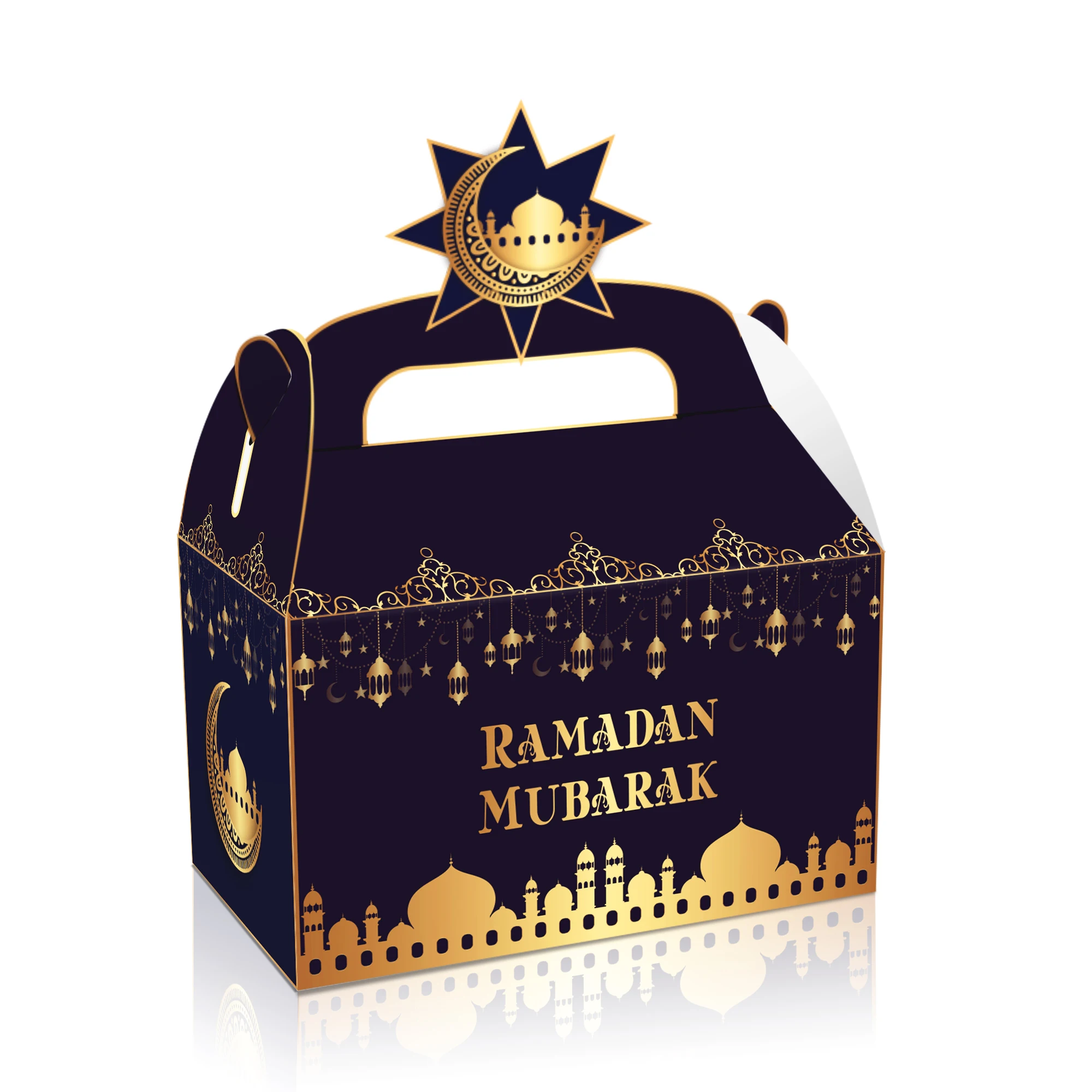 Party Gift Cake Goodies Treat Paper Box for Ramadan Party Supplies
