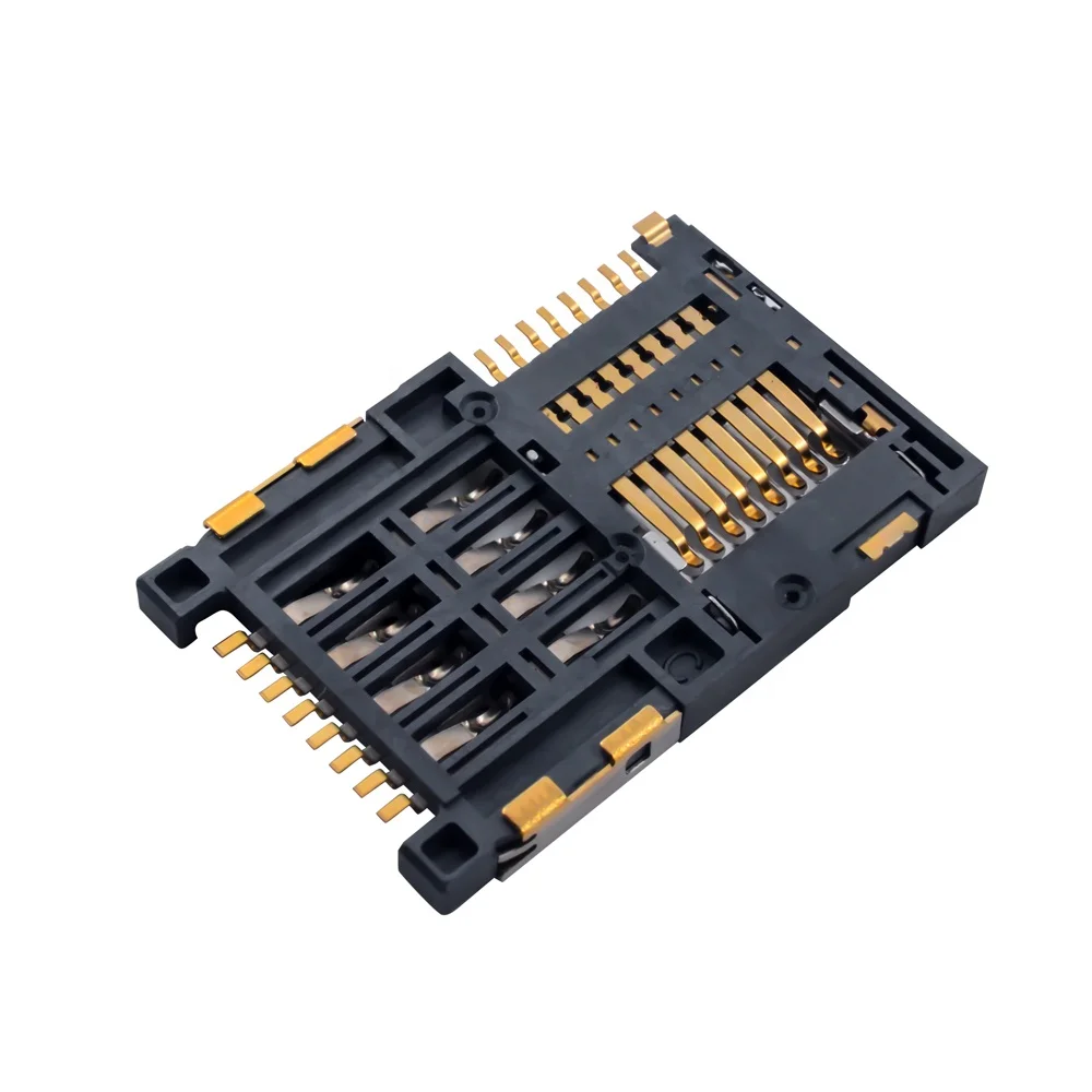 M6019 SIM 8P+Micro SD 8P 2 in 1 Card holder Conn TF Card Adapter socket for smart home EV in India Malaysia Israel UAE Vietnam