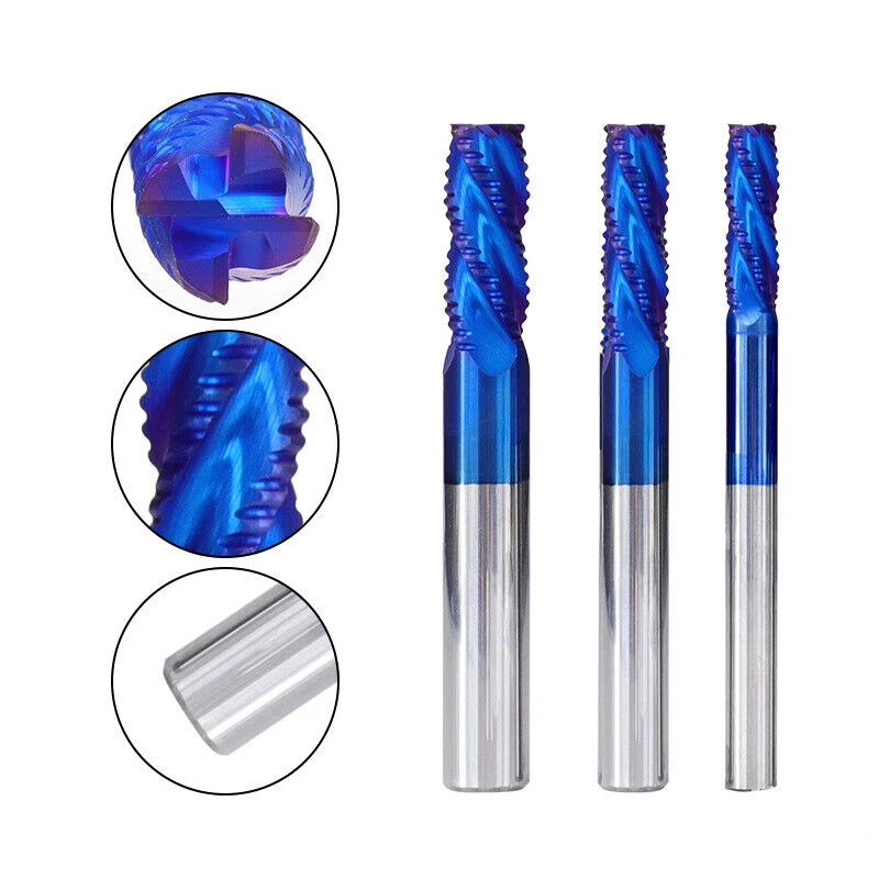 6*H27*L60mm FST China Manufacturer OEM Tungsten Steel Carbide Router Bit Slot Side Roughing End Milling Cutter For CNC Machine