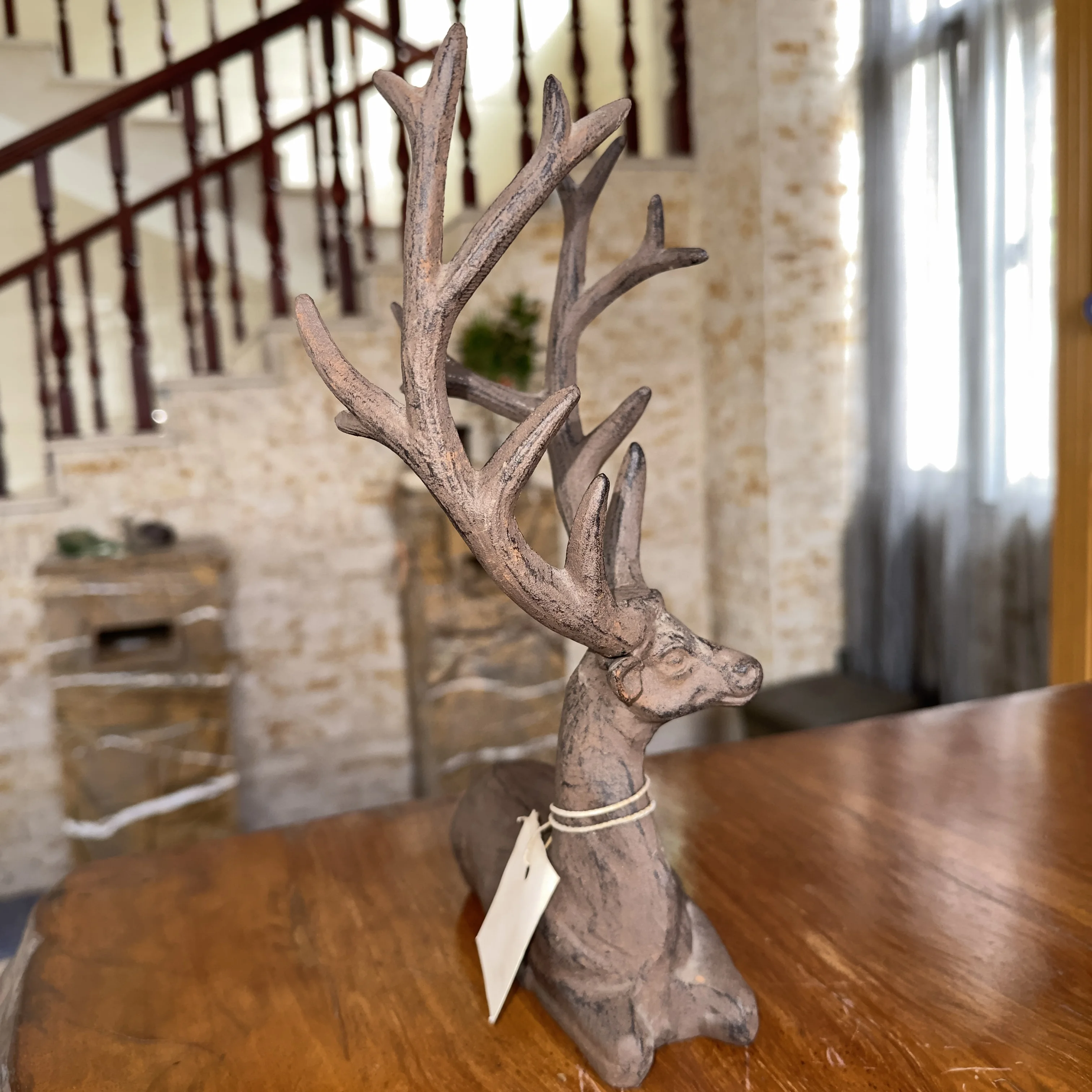 Custom Cast Iron Bighorn Deer Elk Interior Decoration Ornaments Knick-knacks Christmas Gift Decorations