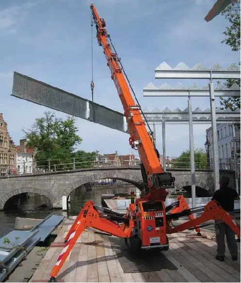 Price of remote control spider crane mini spider crane lifting