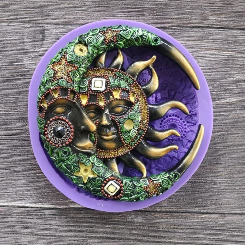 T918  Jewelry Epoxy Resin Casting Mold Diy Moon Sun Mold